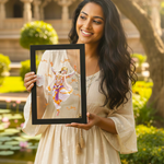 Shri Ram Bhakt Hanuman Ji Dancing Wall Frame (8×12 Inch) | Love Craft Gifts