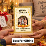 Happy Diwali Personalized Family Photo Stand | Love Craft Gifts™