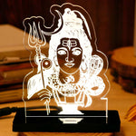 Lord Shiva LED Car Dashboard Lamp – Premium Acrylic Mahadev Dashboard Light for Car Interior, Home Temple Decor & Spiritual Gift | LoveCraftGifts™