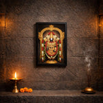 Lord Venkateswara Balaji Spiritual Wall Frame – Tirupati Balaji Devotional Temple Wall Art | Love Craft Gifts