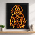 Personalized Lord Hanuman Wall Frame – Powerful Hanuman Ji Spiritual Wall Art (Multiple Sizes) | Love Craft Gifts