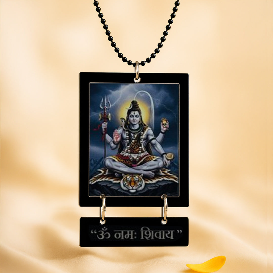 Mahadev Car Hanger – 2×3" | Love Craft Gifts