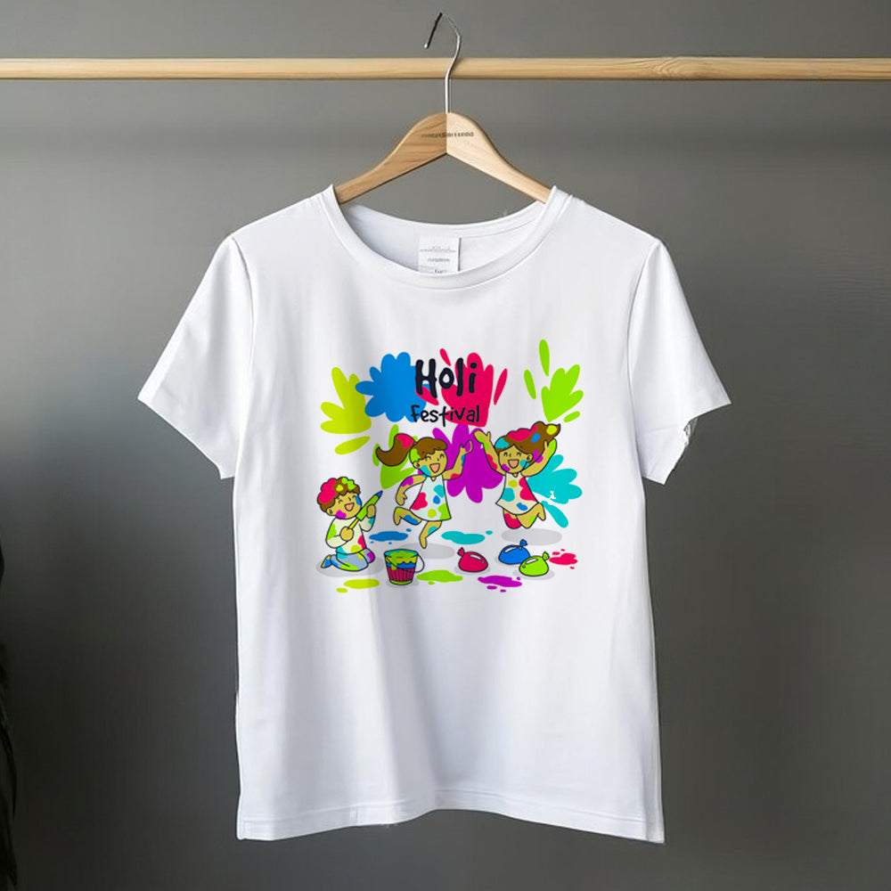 Holi Special Custom T-shirts | Love Craft Gifts