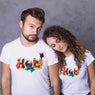 Holi Matching T-shirts for Couple