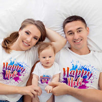 Holi Matching T-shirts for Family  Love Craft Gifts