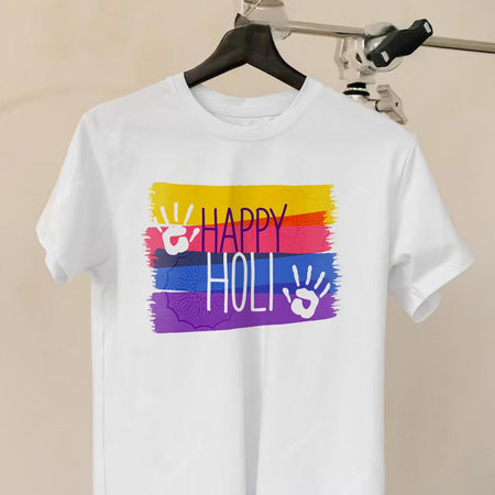 Holi Round Neck T-shirt | Love Craft Gifts