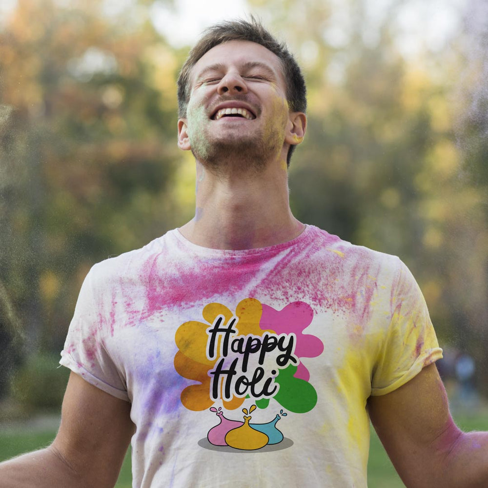 Holi Special Custom T-shirts | Love Craft Gifts