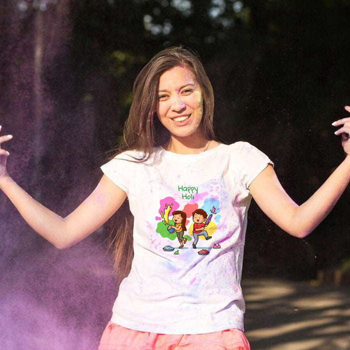 Holi Special Custom T-shirts | Love Craft Gifts