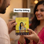 Personalized Family Key Holder Wall Frame – Custom Name Wooden Key Hanger for Home Entrance (6x8 Inch) | Love Craft Gifts