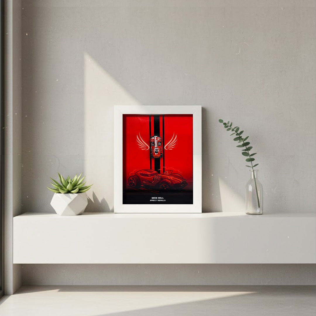 Customized Hot Wheels Name Frame – Personalized 12×8 Inch Racing Car Wall Art | Love Craft Gifts