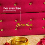 Personalized Velvet Bangle Box - Hot Pink | Love Craft Gifts