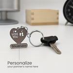 Personalized Heart-Shaped Metal Keychain | Love Craft Gifts
