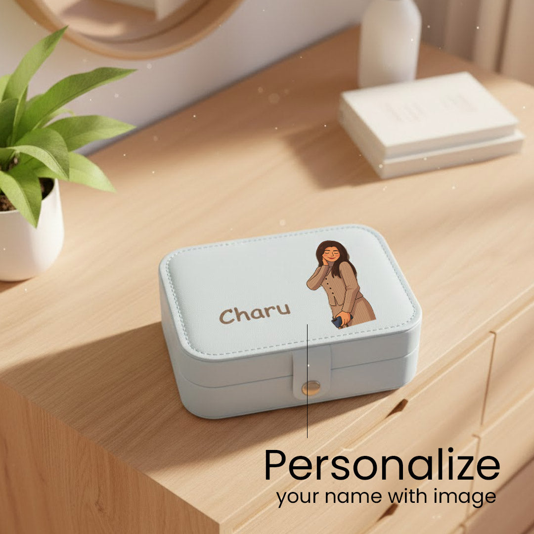 Customized Jewellery Box Bouquet – With Name & Illustrated Photo | Love Craft Gifts