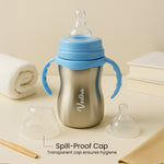 Blue Stainless Steel Baby Sipper Bottle | Love Craft Gifts