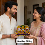 Jagannath Balabhadra Subhadra Wall Key Holder 6x8 Inch