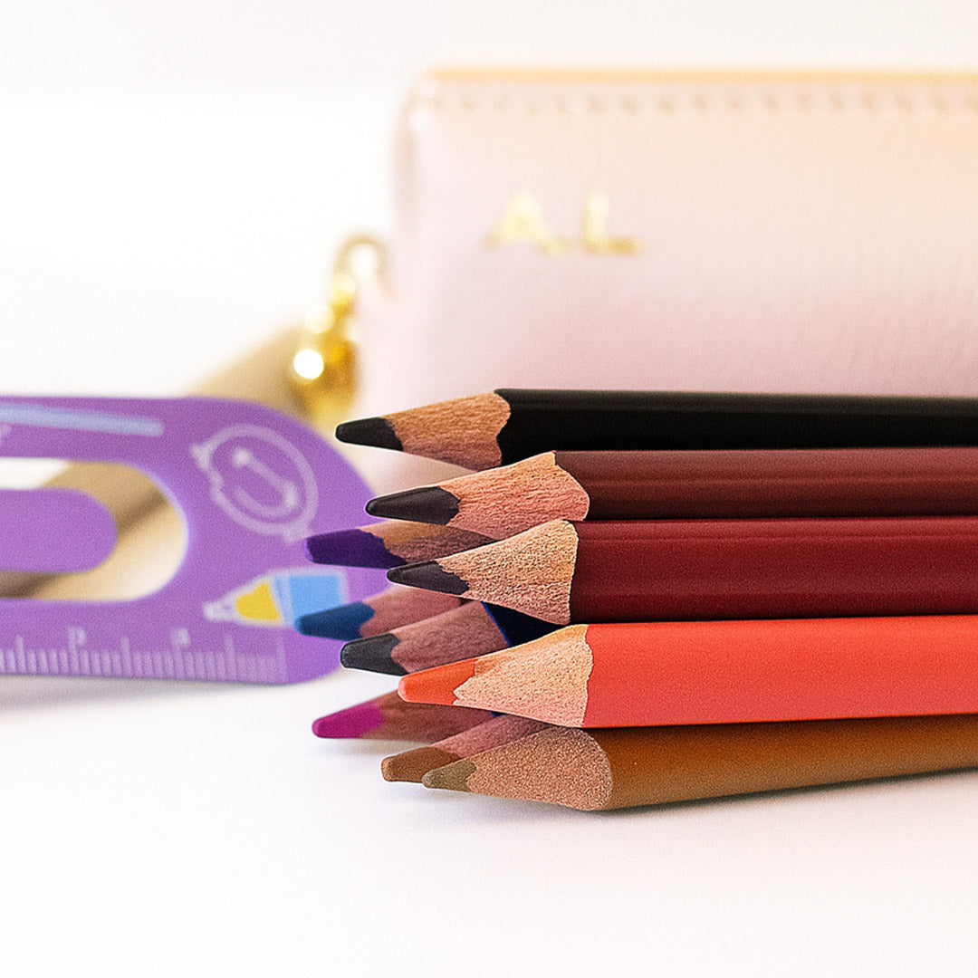 Personalized Name Printed Color Pencil Set – 24 Shades | Love Craft Gifts