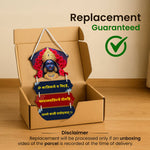 Maa Kali Wooden Wall Hanging | Spiritual MDF Hanger with Kali Mantra | 8.5" × 14" | Customizable God Image & Mantra