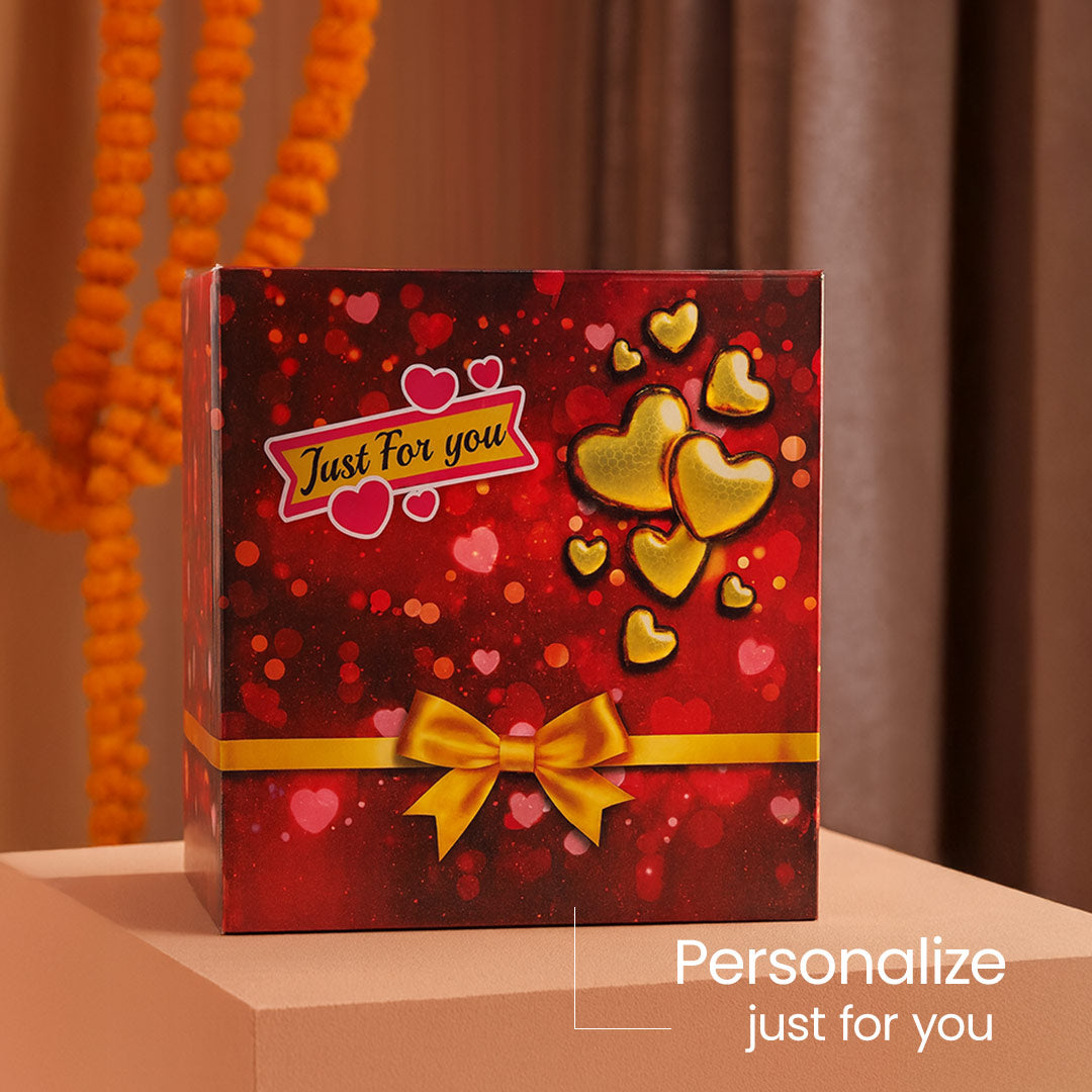 Personalized Karwa Chauth Pooja Gift Set with Photo | Love Craft Gifts