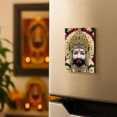 Love Craft Gifts – Khatu Shyam Ji Acrylic Magnet | 2×3 inch | UV Printed