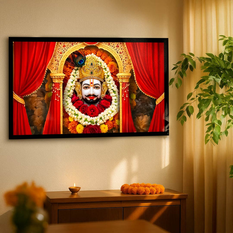 Khatu Shyam Ji Wall Frame | 24×36 inch | Love Craft Gifts