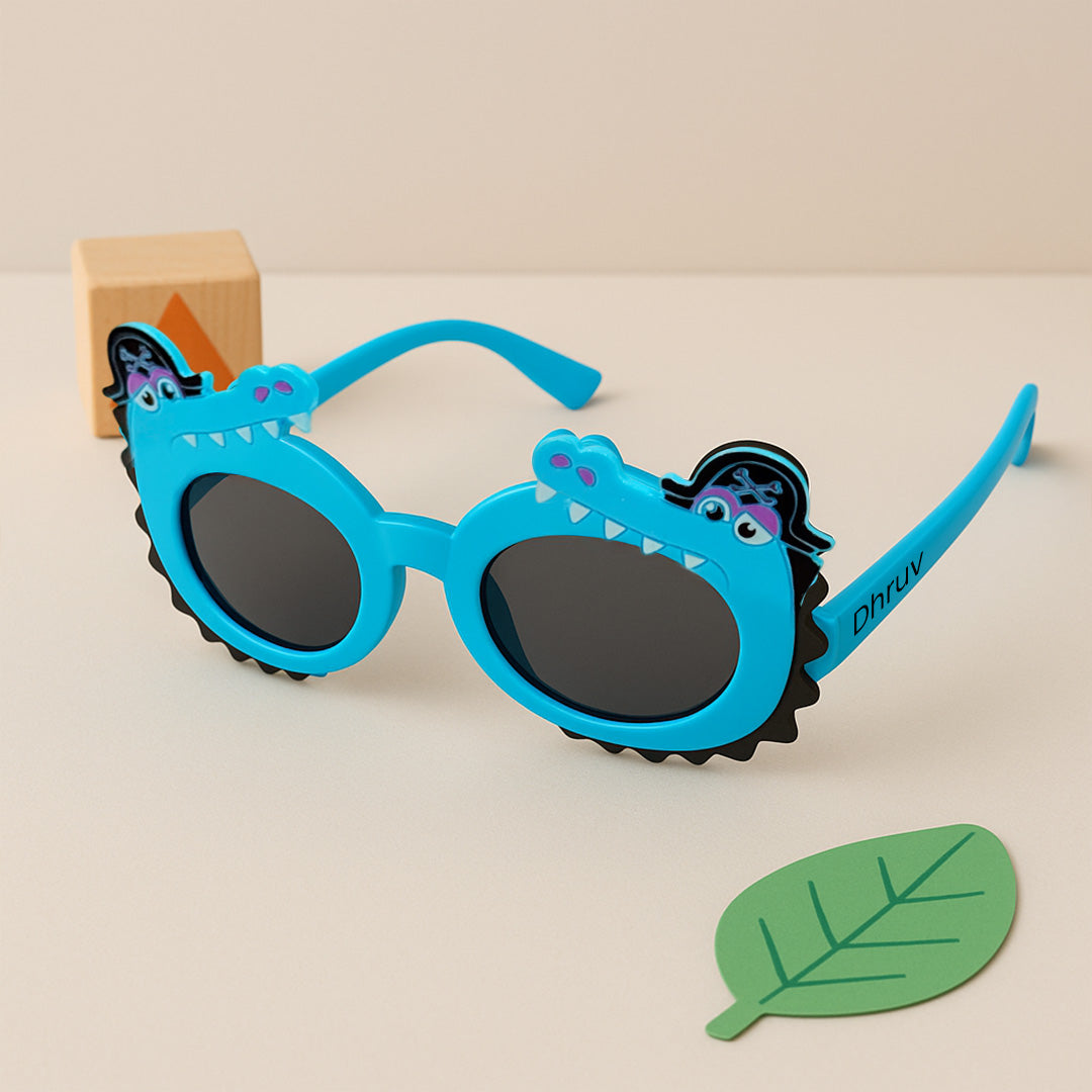 Customized Kids Dinosaur Sunglasses – Personalized Name Cartoon UV Shades | Love Craft Gifts