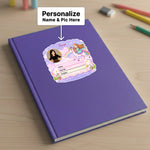 Personalized Unicorn Princess Theme Kids Name Slips (2x3 Inch, 28 Stickers) – Custom Name & Photo School Labels | Love Craft Gifts