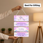 Personalized Unicorn Kids Name Wall Hanging | Love Craft Gifts