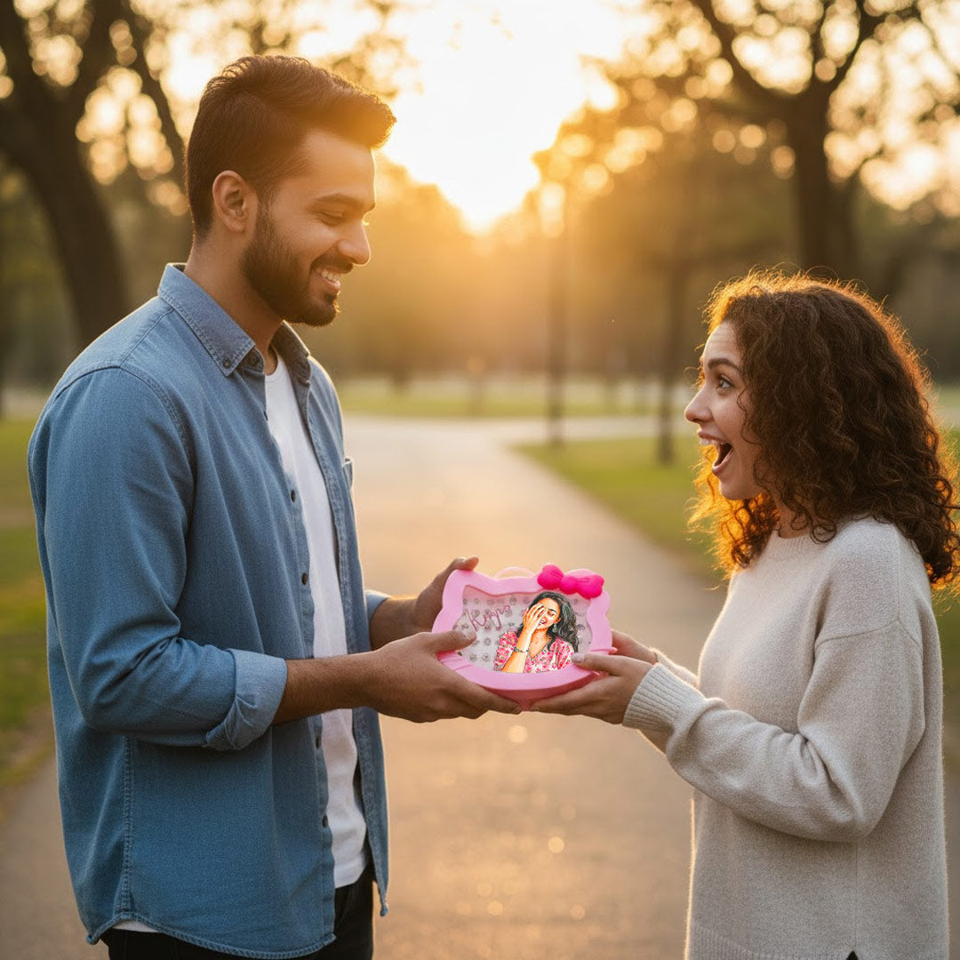 Personalized Kitty Ring Box with Name & Cartoon Illustration | Love Craft Gifts