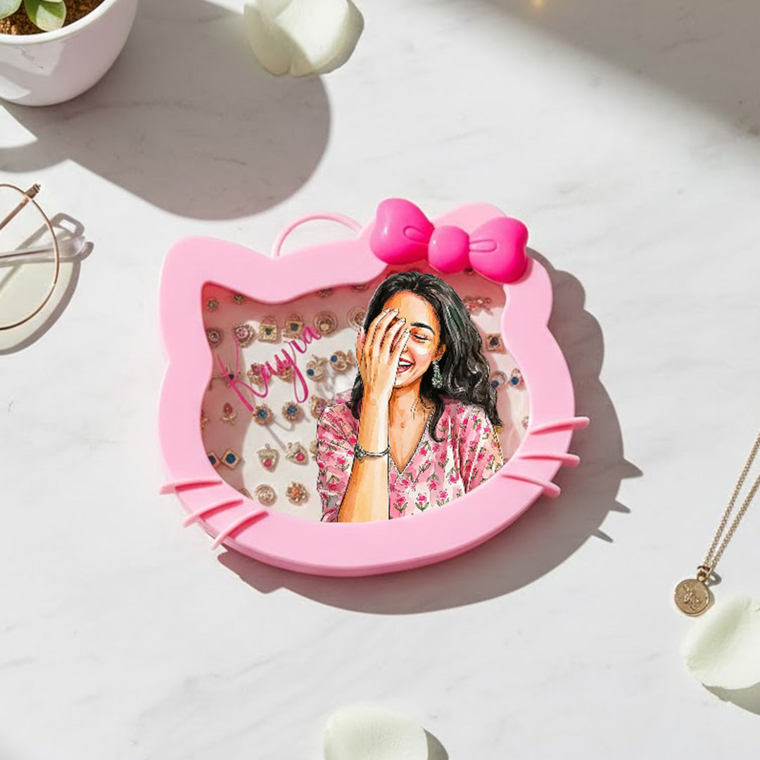 Personalized Kitty Ring Box with Name & Cartoon Illustration | Love Craft Gifts