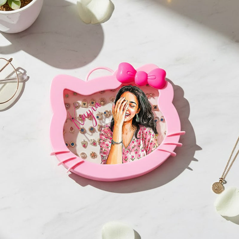 Personalized Kitty Ring Box with Name & Cartoon Illustration | Love Craft Gifts