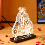 Banke Bihari Car Dashboard LED Acrylic Lamp – Vrindavan Shri Krishna Spiritual Night Light for Car Dashboard, Home Temple Decor & Religious Gift | LoveCraftGifts™