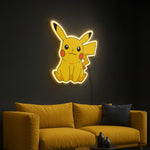 Pikachu Neon Light Wall Decor (15x15") | Love Craft Gifts