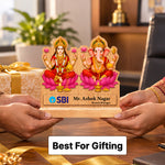 Lakshmi Ganesha Corporate Desk Name Plate | Love Craft Gifts™