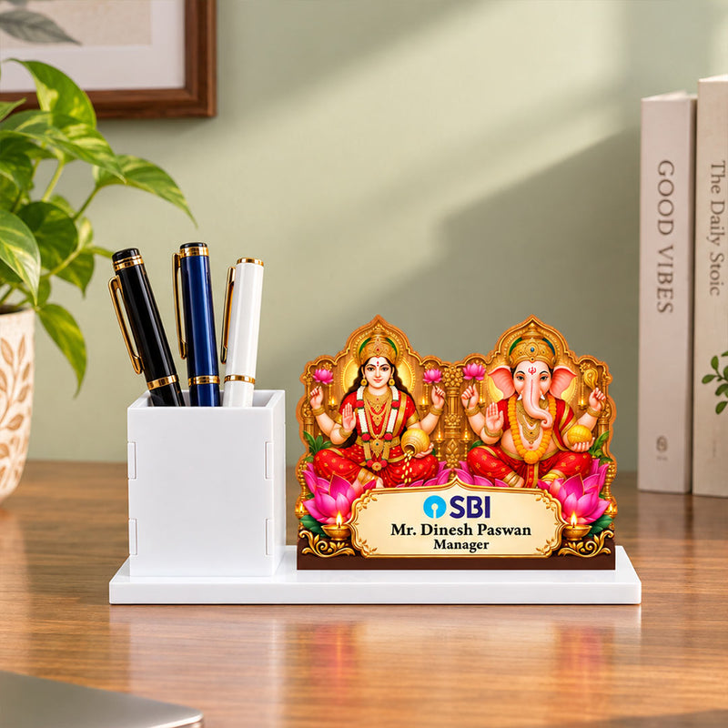 Lakshmi Ganesha Office Table Stand | Manager, Employee & Client Gift | Love Craft Gifts™