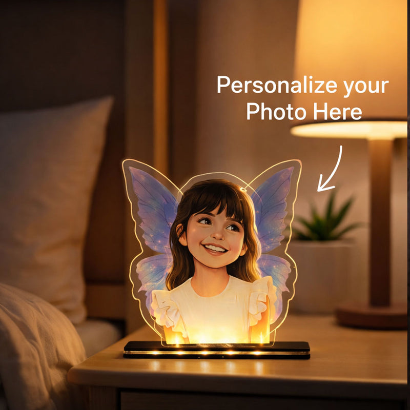 Fairy Glow – Personalized Kids Cartoon Acrylic LED Lamp