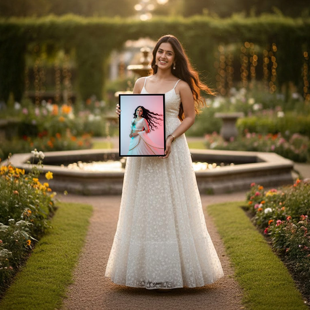 Radha & Sakhi Design Wall Frame – Multiple Sizes Available | Love Craft Gifts