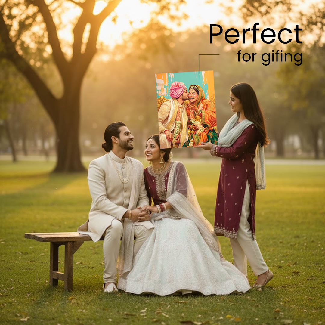 Customized Wedding Photo Acrylic Wall Frame – Premium Gloss Finish | Love Craft Gifts