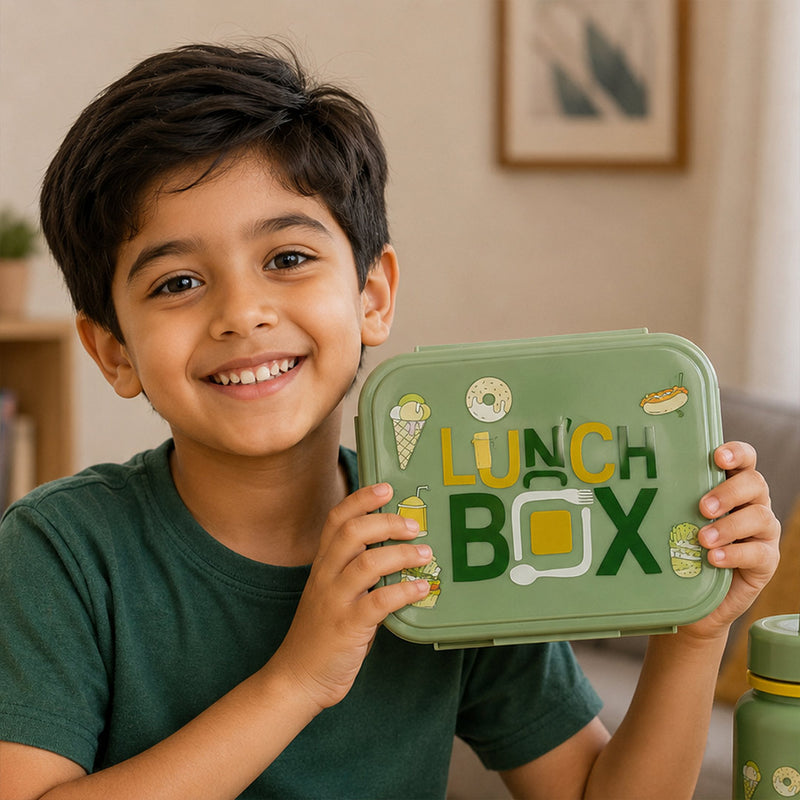 Personalized Stainless Steel Kids Lunch Box with Custom Name | Leak-Resistant School Tiffin Gift for Boys & Girls - 500ml | Love Craft Gifts™