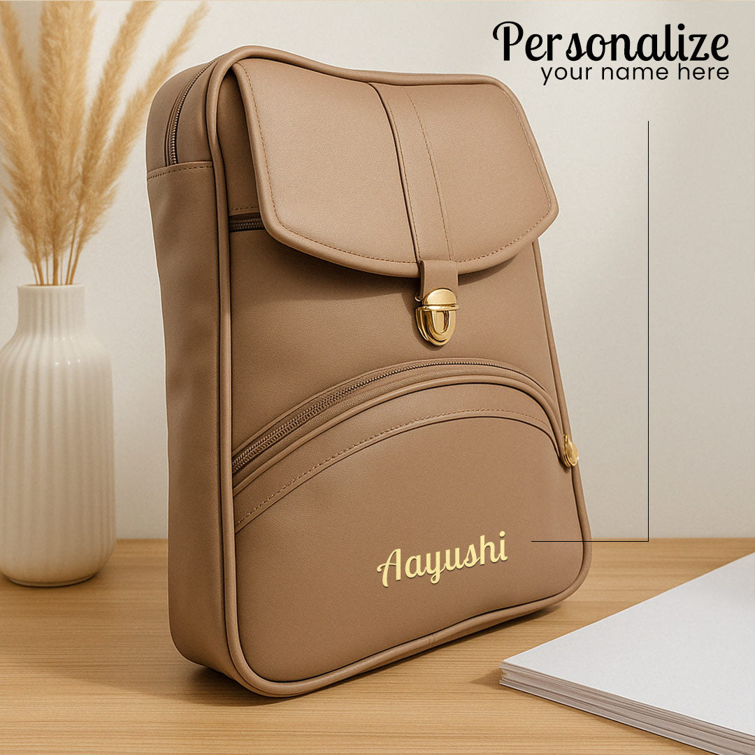 Customized Leather-Look Backpack | Love Craft Gifts