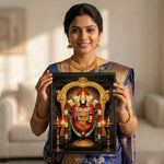 Lord Venkateswara Balaji Spiritual Wall Frame – Tirupati Balaji Devotional Temple Wall Art | Love Craft Gifts