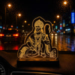 Lord Hanuman LED Car Dashboard Lamp – Premium Acrylic Bajrangbali Dashboard Light for Car Interior, Home Decor & Spiritual Gift | LoveCraftGifts™