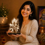 Shree Ram Ji LED Acrylic Lamp – Divine Lord Rama Decorative Night Light for Home Temple, Car Dashboard & Spiritual Gifting | LoveCraftGifts™
