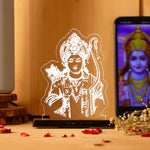 Shree Ram Ji LED Acrylic Lamp – Divine Lord Rama Decorative Night Light for Home Temple, Car Dashboard & Spiritual Gifting | LoveCraftGifts™