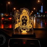 Lord Shiva LED Car Dashboard Lamp – Premium Acrylic Mahadev Dashboard Light for Car Interior, Home Temple Decor & Spiritual Gift | LoveCraftGifts™