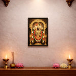 Lord Venkateswara Balaji Spiritual Wall Frame – Tirupati Balaji Devotional Temple Wall Art | Love Craft Gifts