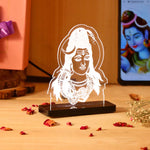 Lord Shiva LED Acrylic Lamp – Mahadev Spiritual Night Light for Home Temple, Puja Room Decor & Religious Gift | LoveCraftGifts™