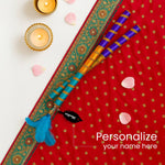 Personalized Dandiya Sticks – Colorful Festive Design with Name Engraving | Love Craft Gifts