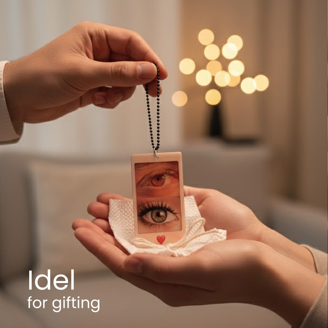 Couple Eye Car Hanger (2×3" – Custom Eye Photo)| Love Craft Gifts