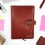 Personalized Premium A5 PU Leather Diary with Custom Name & Logo Engraving | Elegant Office Journal Gift for Men, Women & Professionals | Love Craft Gifts™