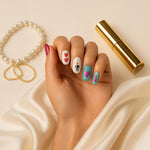 Hand-Painted Colorful Nail Art Set – Quirky Love Theme | Love Craft Gifts